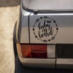Autocolant baby on board (cerc)