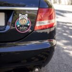 Autocolant baby on board (pisică)